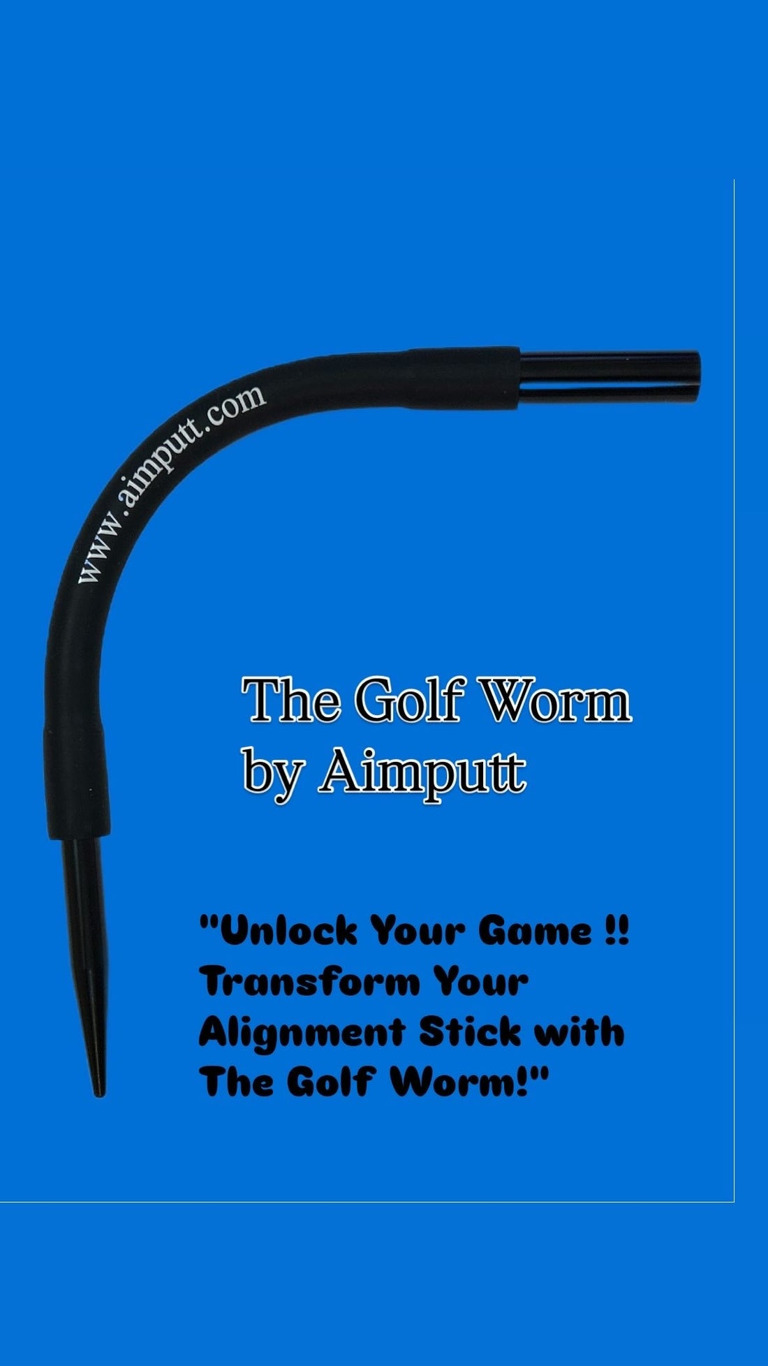 "Unlock Your Golf Game !! Transform Your Alignment Stick with The Golf Worm!"