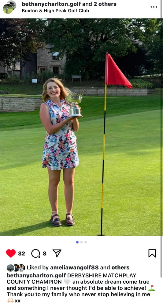 Derbyshire Ladies Match play Champion Bethany Charlton
