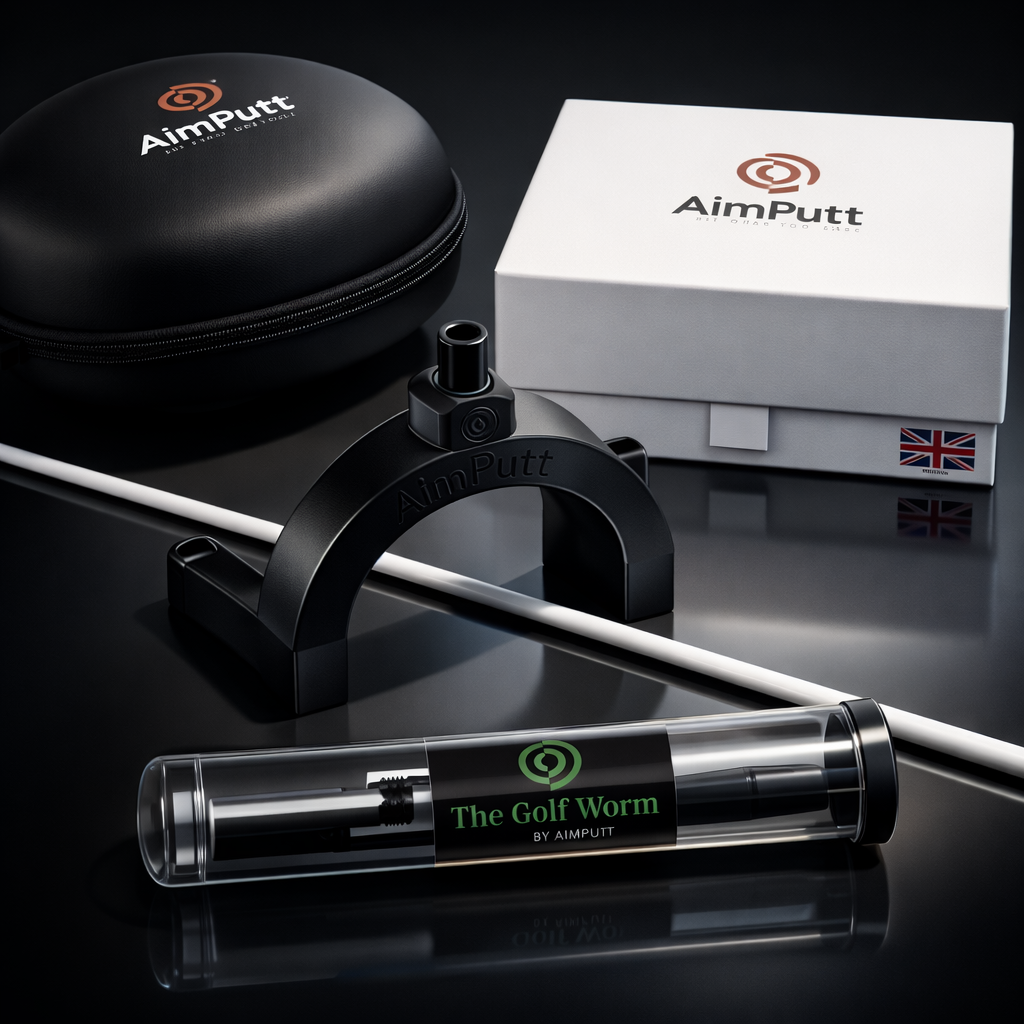 The Aimputt Trainer and The Golf Worm package.