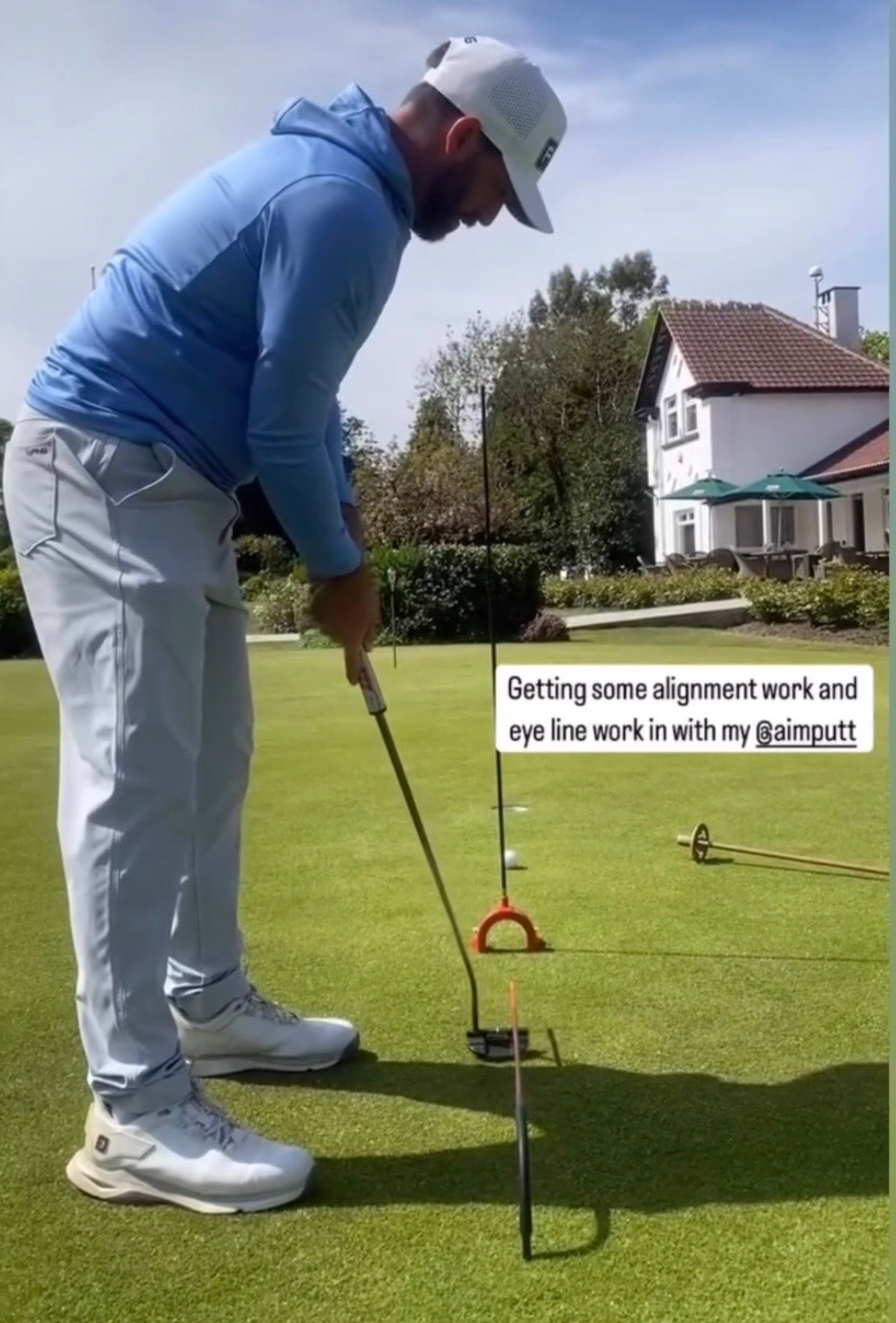 Aide à l'entraînement au putting AimPutt
